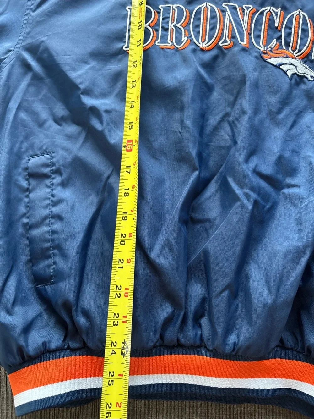 Vintage 90s Boys XL (18) NFL Pro Line Denver Broncos pullover windbreaker Vneck
